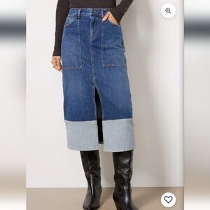 ba&sh Vicky Denim Skirt In Blue Jeans  42/10